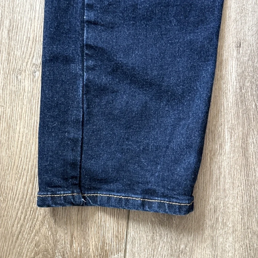 LEVIS MEN DARK BLUE JEAN 505 38X32 REGULAR STRAIGHT CLASSIC COTTON‎ DENIM #647